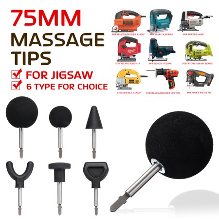 Massage Tip Jigsaw Massager Adapter Attachment for Body Painful Muscle