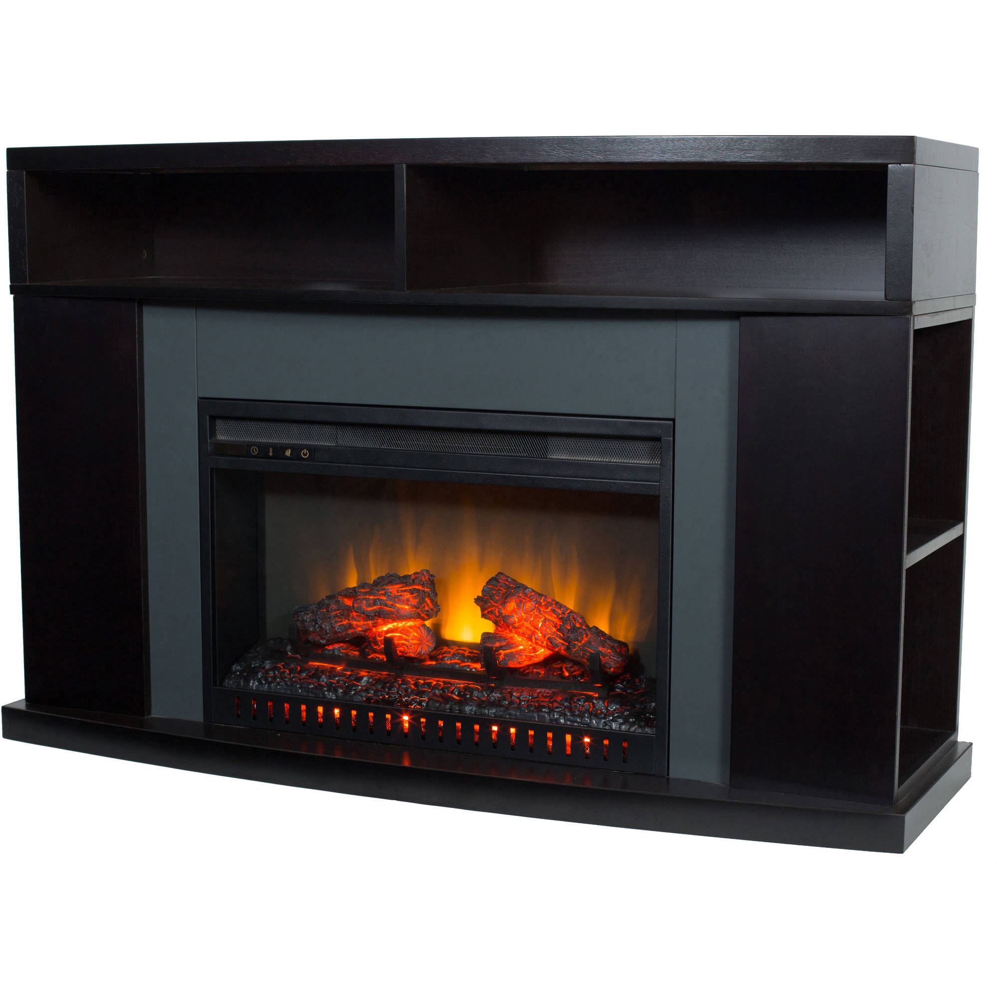 Décor Flame Fairbanks 50'' Media Fireplace, for TVs up to 60'', Black