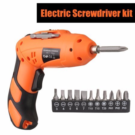 Mini Portable 6V Screwdriver Electric Drill Battery Operated Cordless (Best Cordless Screwdriver Drill)