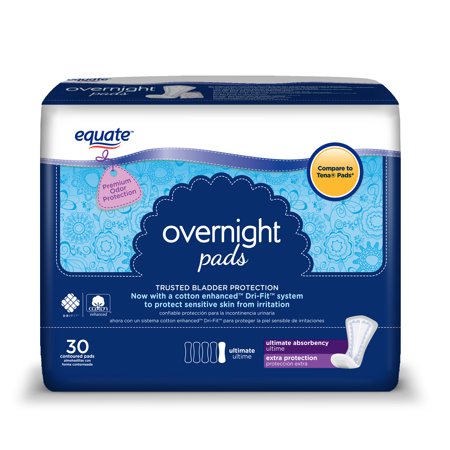 incontinence overnight pads equate walmart ct ultimate
