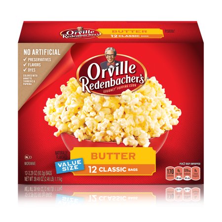 - Orville Redenbacher's Butter Popcorn, 3.29 Oz., 12 Bag
