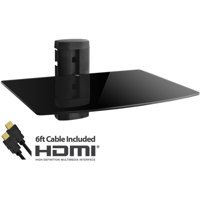 Onn Adjustable Shelf For Dvd Player, Cable Box/Receiver And Gaming Consoles With Hdmi Cable, Ul Certified