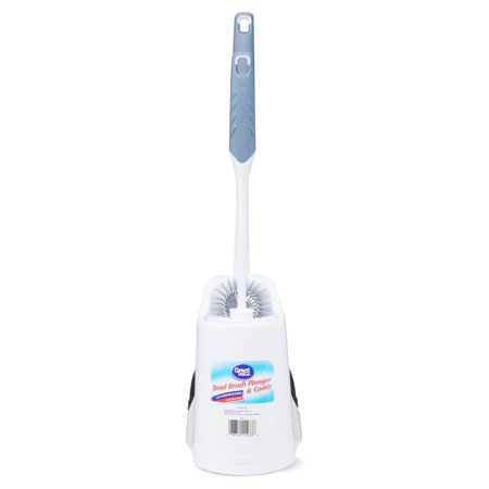 Great Value Bowl Brush Plunger & Caddy (Best Disposable Toilet Brush)