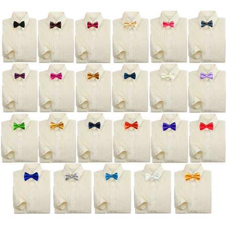 Formal Shirts Ties - Toddler Baby Kids Boy Formal Tuxedo Suit Ivory Dress Shirt Color Bow tie 0-7