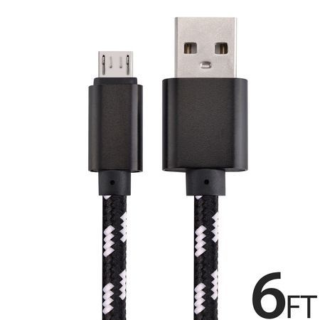 Micro USB Cable for Android, FREEDOMTECH 6ft USB to Micro USB Cable Cord High Speed USB2.0 Sync and Cable for Samsung, HTC, Motorola, Nokia, Kindle, MP3, Tablet and