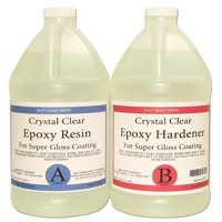 EPOXY RESIN 1 Gal kit CRYSTAL CLEAR for Super Gloss Coating and Table Tops