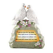 Solar Stones Solar Doves Memorial Garden Stone