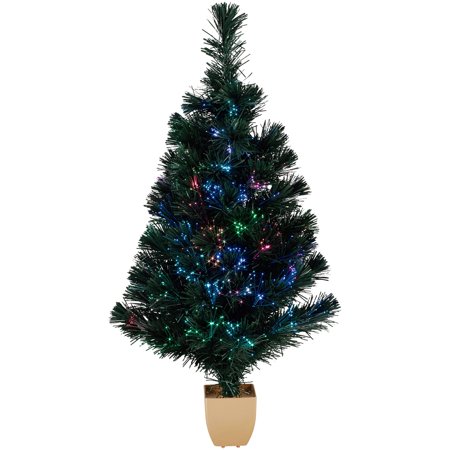Holiday Time 32-Inch Green Fiber Optic Tree 83 Tips With Continuously Changing Color Holiday Time 32-Inch Green Fiber Optic Tree 83 Tips with Continuously Changing Color - Walmart.com - Holiday Time 32-Inch Green Fiber Optic Tree 83 Tips With Continuously Changing Color
