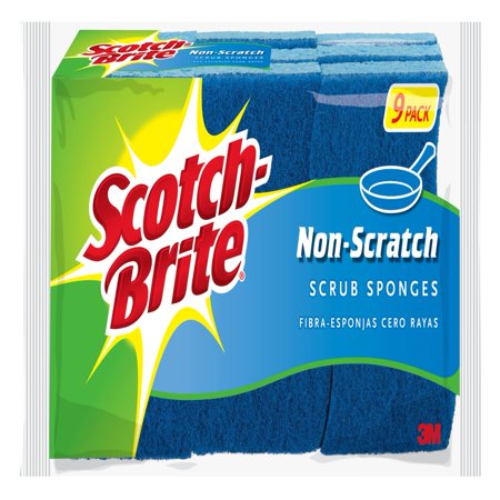 Scotch-Brite Non-Scratch Scrub Sponge, 9 Count - Walmart.com