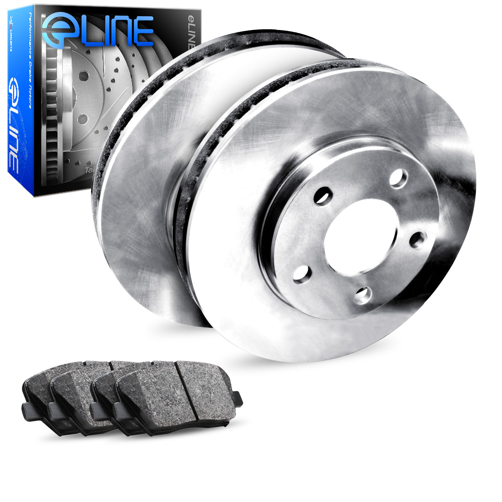 Fit 2005-2010 Scion tC Front PSport Drilled Brake Rotors Ceramic Brake Pads
