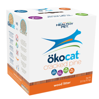 Okocat Cracked Pine Wood Cat Litter, 20.5-lb