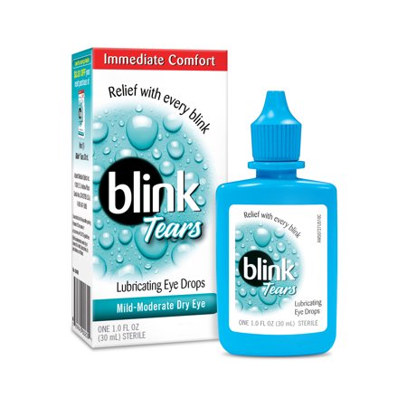 - Blink Tears Lubricating Eye Drops, Mild Moderate Dry Eye, 1 Fl Oz