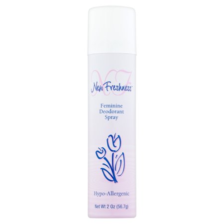- (4 Pack) New Freshness Feminine Deodorant Spray 2 Oz Aerosol Can