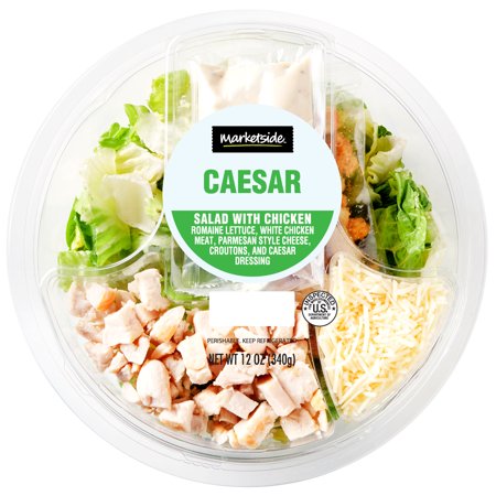 Marketside Caesar Salad With Chicken, 12 oz - Walmart.com