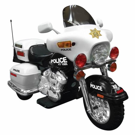 Police Motorcycle Accessories - Kid Motorz Patrol H. Police 12-Volt Battery-Operated Ride-On