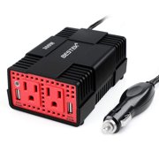 Car Outlet Adapters Bestek 300w Portable Inverter For Car Dc 12v To 110v Ac