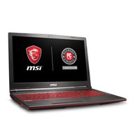 MSI GL63 Performance Gaming Laptop 15.6", Intel Core i7-8750, NVIDIA GeForce GTX 1060 6G, 256GB SSD + 1TB HDD, 16GB RAM, Windows 10, VR Ready, Black - GL63639