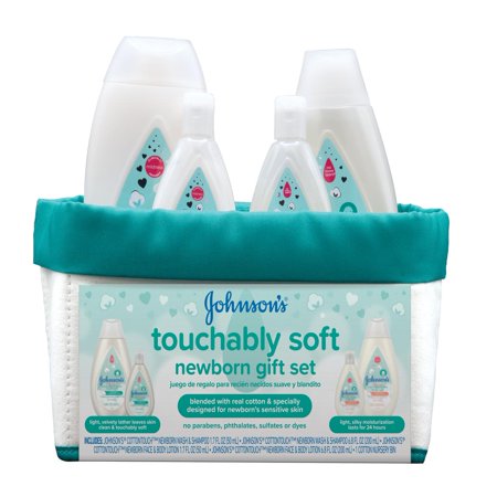 Johnson’s Touchably Soft Newborn Baby Gift Set For New Parents, 5 (Best Handmade Baby Gifts)