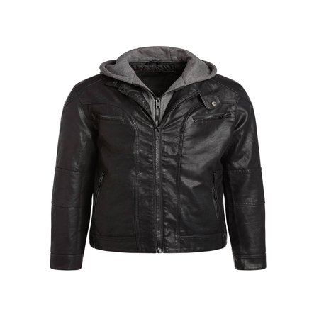 Alta MILJ120 Men's Faux Leather Moto Jacket -