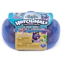 Hatchimals CollEGGtibles, Mermal Magic 6 Pack Shell Carrying Case with Season 5 Hatchimals CollEGGtibles, for Kids Aged 5 and Up (Color May Vary)