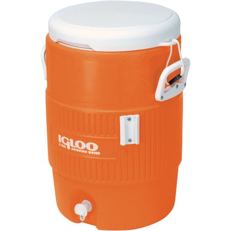 - Igloo 5-Gallon Heavy-Duty Beverage Cooler, Orange