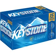 Keystone Light Beer, 15 pack, 12 fl oz Can