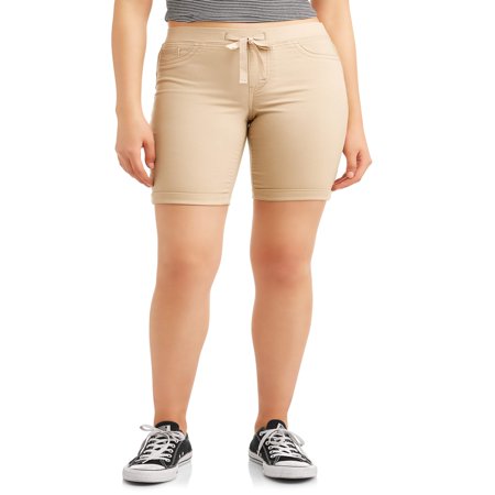 Camo Military Shorts - Juniors' No Boundaries Pull-On Bermuda Soft Shorts