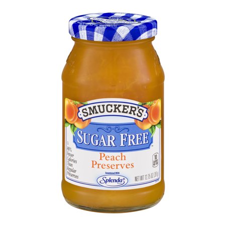 - (3 Pack) Smucker's Sugar Free Preserves Peach, 12.75 oz
