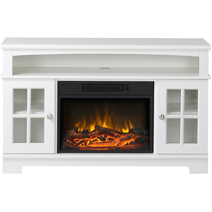 Zarate 44.5'' Wide Media Fireplace, White