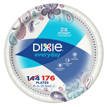 Dixie Everyday Paper Lunch Plates, 8.5