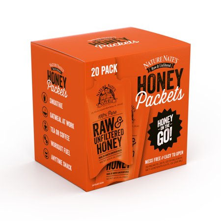 (20 Packets) Nature Nate's Raw Honey Packets - Walmart.com