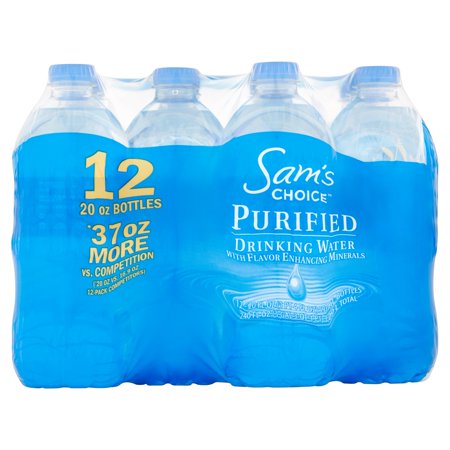 Sam's Choice Purified Drinking Water, 20 Fl. Oz., 12 Count - Walmart.com