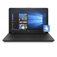 HP 15 Laptop 15.6" Touchscreen Laptop , Intel Pentium Silver N5000, 1TB HDD, 4GB SDRAM, Windows 10 - Jet Black - 15-bs289wm