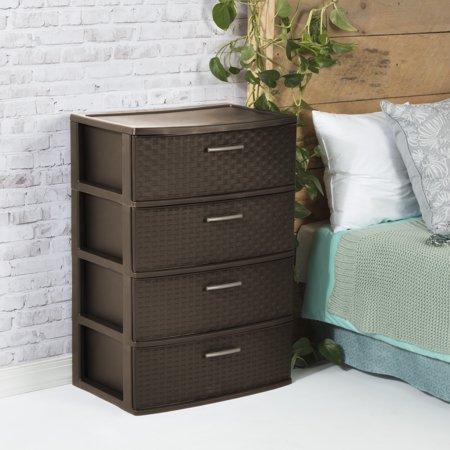 - Sterilite, 4 Drawer Wide Weave Tower