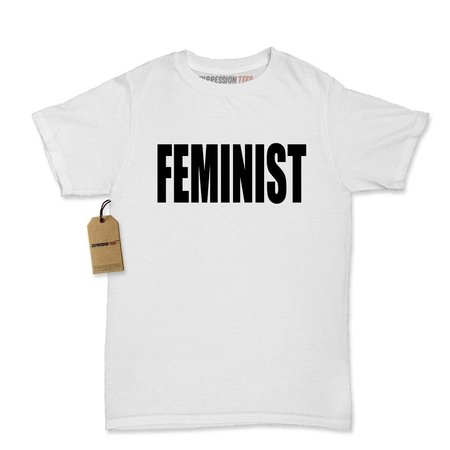 (Black Print) Feminist Womens T-shirt