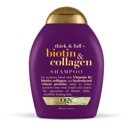 OGX Thick & Full Biotin & Collagen Shampoo, 13 FL (Best Organix Shampoo For Hair Fall)