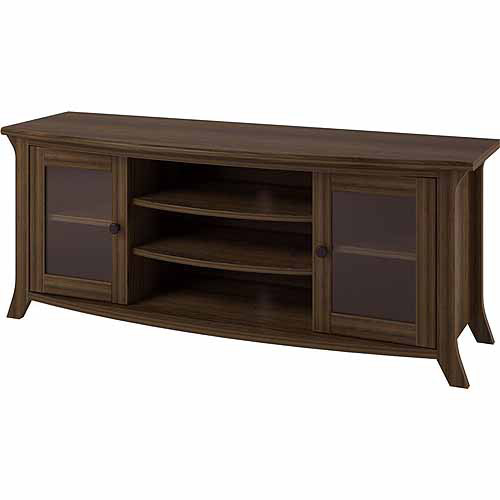 Altra Oakridge Homestead Oak TV Stand with Glass Doors for TVs up to 60''