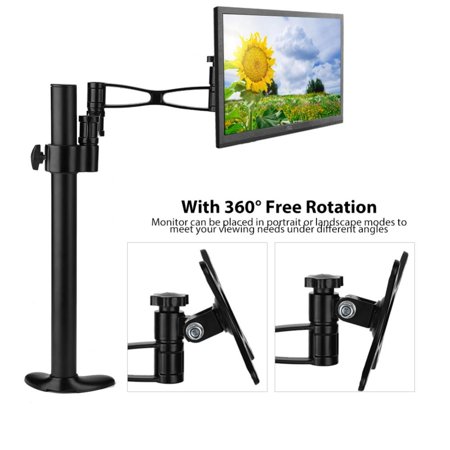 Rotatable Lcd - WALFRONT 10-27inch TV Adjustable Computer LCD Screen Monitor Mount Stand Holder Rack 360° Rotatable , Monitor Stand, Monitor Rack