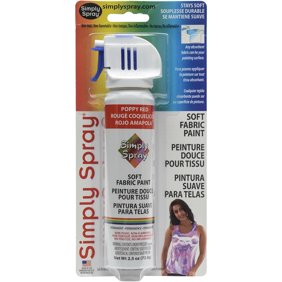 Fabric Paint 101 Simply Spray Soft Fabric Paint 2 5 Ounces Poppy Red