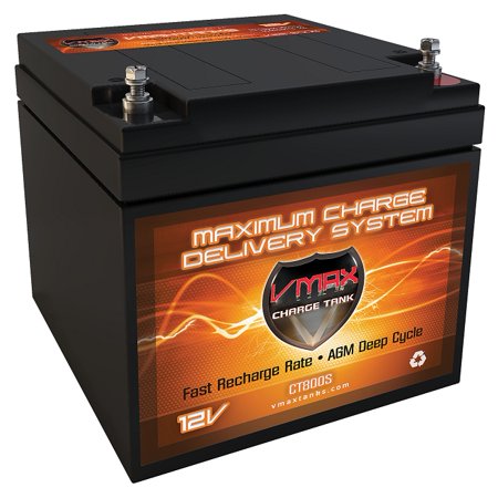 VMAX V28-800S 12V 28ah AGM UPS Backup Deep Cycle Battery upgrade for Best Power BAT-0039 (Best Deep Cycle Battery For The Money)