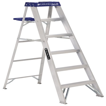 Louisville Ladder As2106 6 Ft Aluminum Step Ladder Type I 250 Lbs Louisville Ladder As2106 6 Ft Aluminum Step Ladder Type I 250 Lbs