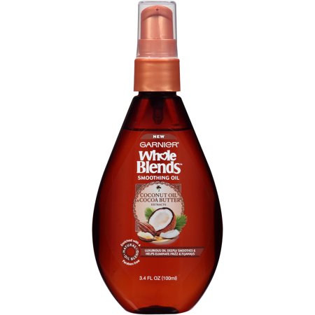 Garnier Whole Blends Smoothing Oil with Coconut Oil & Cocoa Butter Extracts 3.4 FL (Best Coconut For Hair)