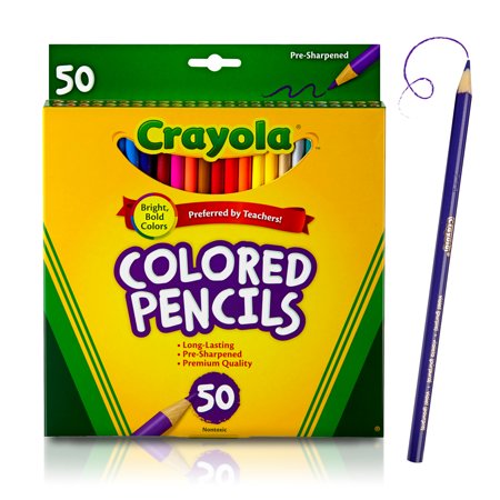 Crayola Colored Pencils, Coloring Supplies, 50 (Best Way To Sharpen Colored Pencils)