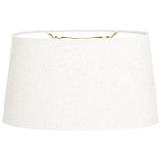 Oval Lamp Shades Royal Designs 12 Shallow Oval Hardback Lamp Shade Linen White