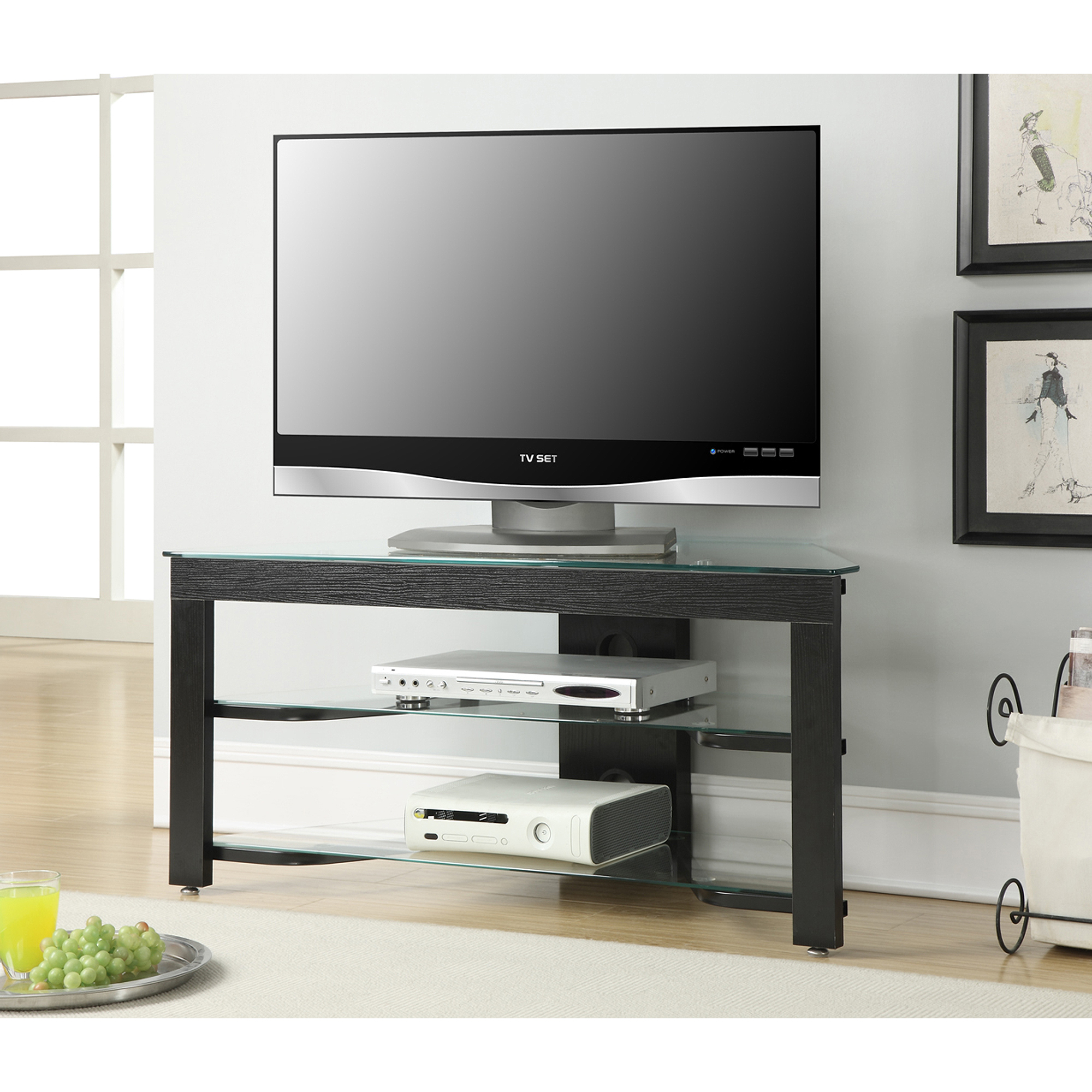 Convenience Concepts Designs2Go Wood and Glass TV Stand for TVs up to 42''