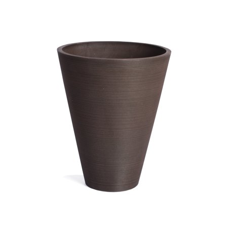 - Veradek Kobo Round Planter - Black - 14 in.