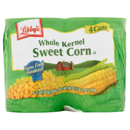 (24 Cans) Libby's Whole Kernel Sweet Corn, 15 Oz