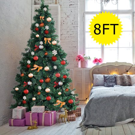 Gymax 8Ft Green Holiday Season Artificial PVC Christmas Tree Indoor Gymax 8Ft Green Holiday Season Artificial PVC Christmas Tree Indoor Outdoor Stand - Gymax 8Ft Green Holiday Season Artificial PVC Christmas Tree Indoor