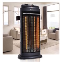 Costway Infrared Electric Quartz Heater Living Room Space Heating Radiant Fire Tower