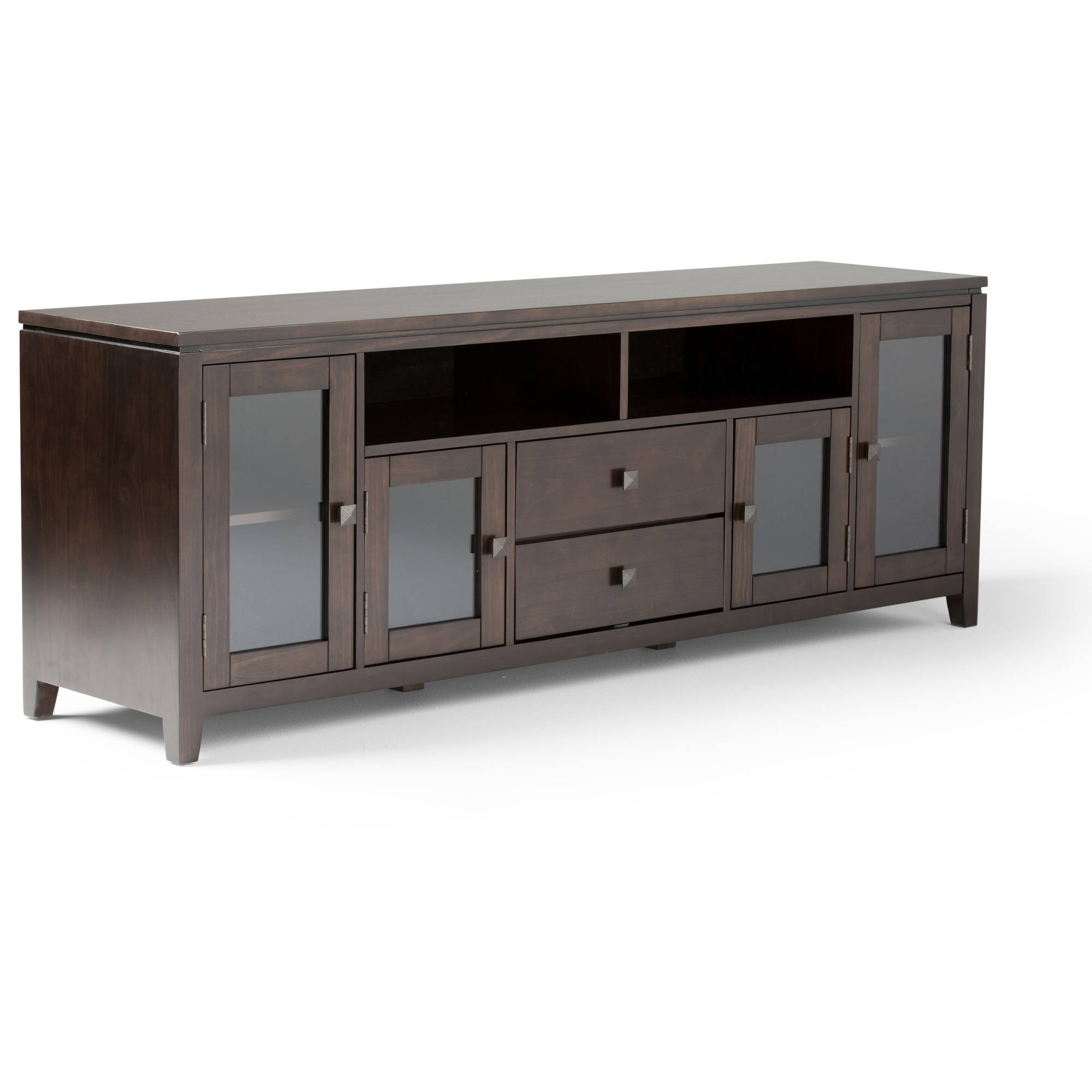 Brooklyn + Max City Collection 72'' Wide Coffee Brown TV Media Stand for TVs up to 80''